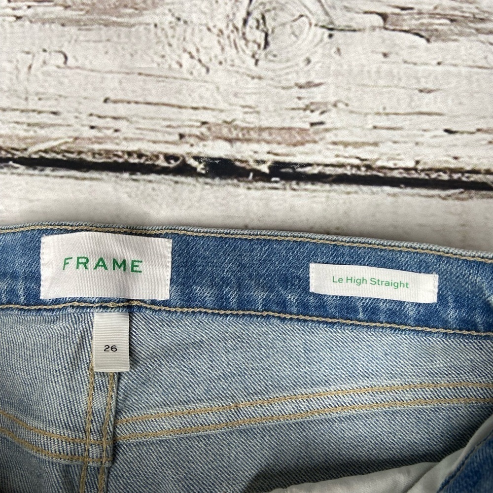 NWT Frame Denim Lehigh Straight Jeans Size 26 - Picture 3 of 11